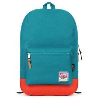 Contrast-color Nylon Backpack