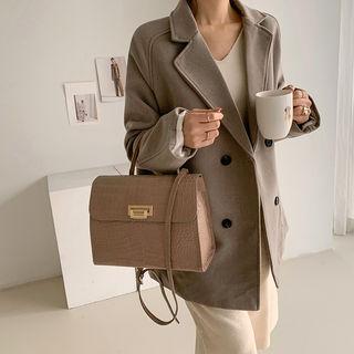 Raglan-sleeve Double-button Blazer