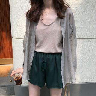 Plain Shirt / Camisole Top / Shorts