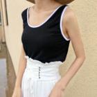 Color-block Loose-fit Tank Top