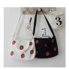 Two-way Fruit Print Canvas Crossbody Bag