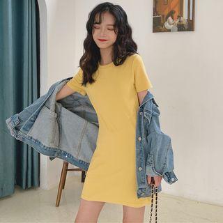 Ribbed T-shirt Dress