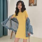 Ribbed T-shirt Dress