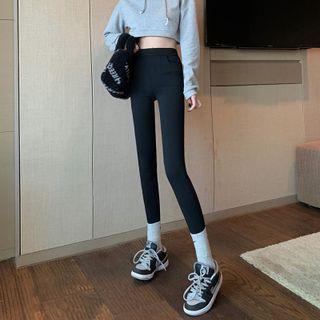 High Waist Skinny Pants In Various Design