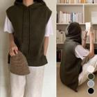 Hooded Knitted Vest