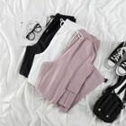 High-waist Lace-up Cargo Pants