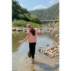 Band-waist H-line Long Skirt Black - One Size