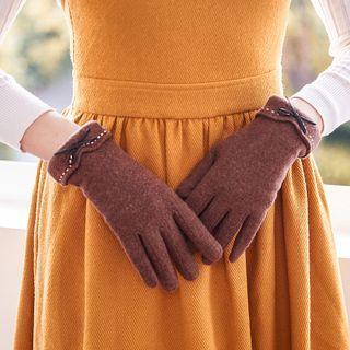 Bow Knit Gloves