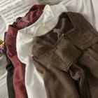 Lace-trim Square-neck Loose Shirt