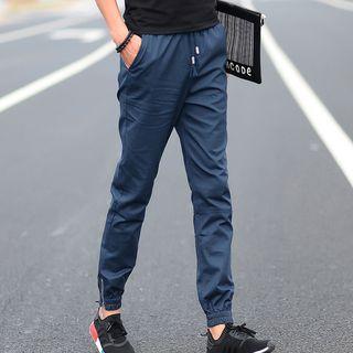 Drawstring Side Zip Sweatpants