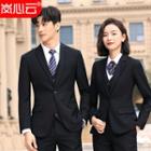 Couple Matching Button Vest / Buttoned Blazer / Dress Pants / Skirt / Set