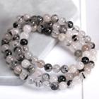 Faux Crystal Bead Layered Bracelet
