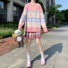 Strawberry Print Sweater / Camisole