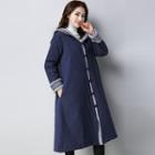 Hooded Chinese Knot Button Coat