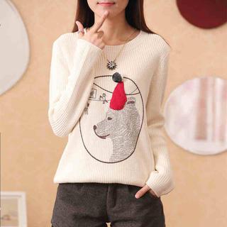 Bear Print Sweater