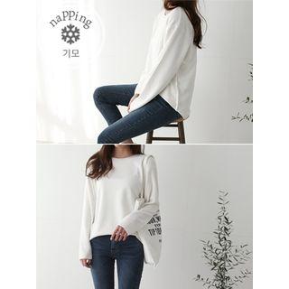 Crew-neck Napped Lining T-shirt