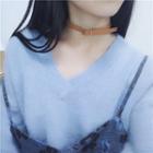 Buckled Leather Choker