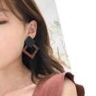 Geometric Acrylic Earring Tortoiseshell - One Size