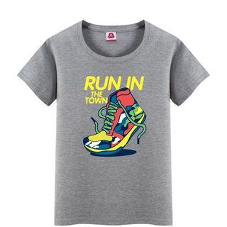 Couple Matching Sneaker Printed T-shirt