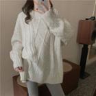 Melange Sweater Melange White - One Size