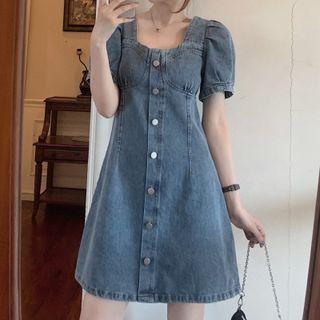 Washed Denim A-line Dress (various Designs)