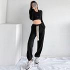 Details Drawstring Loose-fit Jogger Pants In 6 Colors