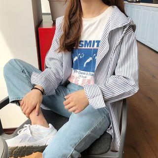 Striped Loose-fit Jacket