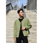 V-neck Dual-pocket Neoprene Jacket