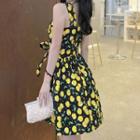 Cherry Print Sleeveless Sundress
