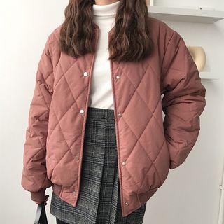 Quilted Buttoned Coat