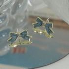 Bow Stud Earring 1 Pair - Blue - One Size