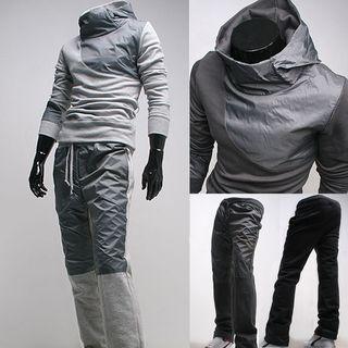 Set: Stand Collar Sweatshirt + Sweatpants