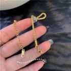 Stainless Steel Bracelet 1 Pc - Gold - One Size