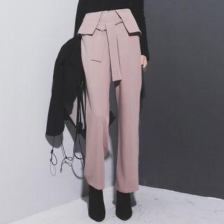 Details Dress Pants With Sash