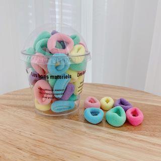 Hair Tie Set Pink & Blue & Purple - One Size