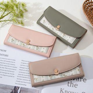 Floral Trifold Long Wallet