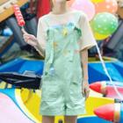 Cartoon Print Tie-strap Playsuit