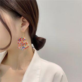 Print Geometric Acrylic Dangle Earring