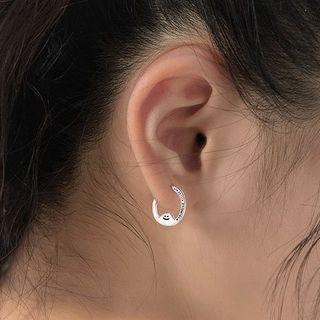 Mountain Sterling Silver Hoop Earring