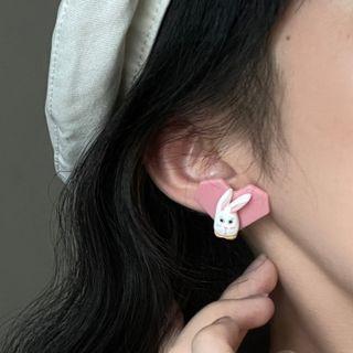 Rabbit Heart Earring