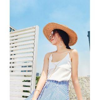 Beaded Chain-strap Top