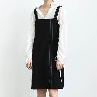 Tie Detail Pinafore Dress
