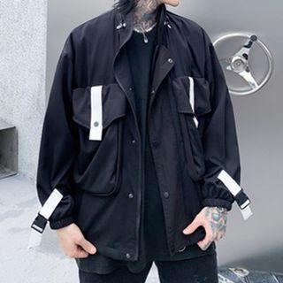 Color Block Pocket Jacket
