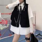 Buckled Utility Vest / Short-sleeve Shirt