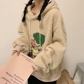 Print Fleece Hoodie