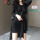 Set: Light Jacket + Sleeveless Mini Dress