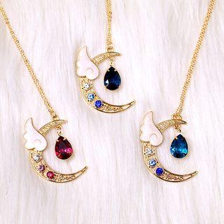 Moon Rhinestone Necklace