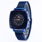 Embellished Square Milanese Strap Watch