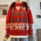 Christmas Jacquard Round Neck Sweater