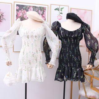 Floral Smocked Mini Dress